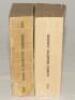 Wisden Cricketers‚‘ Almanack 1922 and 1925. 59th & 62nd editions. Original paper wrappers. The 1922 edition with replacement spine paper with printed titles, wrappers soiled worn and with some loss, pages tired and with signs of damp wrinkling, the 1925 w - 2