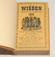 Wisden Cricketers‚‘ Almanack 1939. 76th edition. Bound in dark brown boards, with original cloth covers, with gilt titles to spine. Very light soiling to covers otherwise in good/very good condition