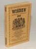 Wisden Cricketers‚‘ Almanack 1943. 80th edition. Original limp cloth covers. Only 5600 paper copies printed in this war year. Slight discolouration to top of the rear cover otherwise in very good condition. Rare war-time edition