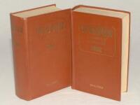 Wisden Cricketers‚‘ Almanack 1952 & 1954. Original hardback editions. Both books in good/very good condition with the exception that the 1952 edition has breaking to front and rear internal hinges and the 1954 edition breaking to the front internal hinge.