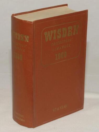 Wisden Cricketers‚‘ Almanack 1960. Original hardback edition. Very good condition