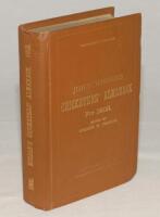 Wisden Cricketers‚‘ Almanack 1908. 45th edition. Original hardback. Very minor bumping to board edge and corners, very minor crease to head of spine paper otherwise in excellent condition throughout with gilt titles to front board and spine bright. A rare