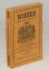 Wisden Cricketers‚‘ Almanack 1941. 78th edition. Original limp cloth covers. Only 3200 paper copies printed in this war year. Some minor soiling and wear to covers and spine paper, minor wear to corners otherwise in good+ condition. Rare war-time edition