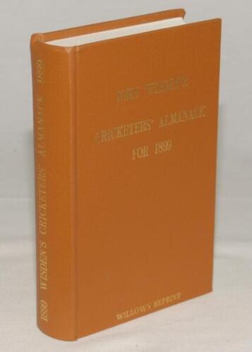 Wisden Cricketers‚‘ Almanack 1899. Willows softback reprint (1995) in light brown hardback covers with gilt lettering. Limited edition 111/500. Very good condition