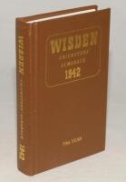 Wisden Cricketers‚‘ Almanack 1942. Willows hardback reprint (1999) in dark brown boards with gilt lettering. Limited edition 441/500. Very good condition