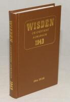 Wisden Cricketers‚‘ Almanack 1943. Willows hardback reprint (2000) in dark brown boards with gilt lettering. Limited edition 595/750. Very good condition