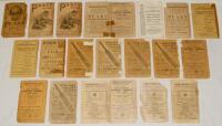 Wisden Cricketers’ Almanack early 1900s to 1935. A collection of original wrappers for books for the period stated. The wrappers consist of front and rear wrappers for issues dated 1912, 1924, 1925; front wrappers for the 1922 (Qty 2), 1935; a rear wrappe