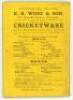 ‘The South Australian Cricketers’ Guide. Season 1876-77’. Compiled by W.O. Whitridge. 1st year of publication. Published by E.S. Wigg & Son, Adelaide 1877. 8vo. vi, 60pp. Complete. Original yellow printed stiffened wrappers. Includes an account of James L - 2