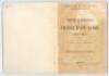 ‘The South Australian Cricketers’ Guide. Season 1876-77’. Compiled by W.O. Whitridge. 1st year of publication. Published by E.S. Wigg & Son, Adelaide 1877. 8vo. vi, 60pp. Complete. Original yellow printed stiffened wrappers. Includes an account of James L - 3