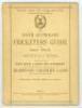 ‘The South Australian Cricketers’ Guide. For the Season 1884-85’. Compiled by W.O. Whitridge. 3rd (final) year of publication. Published by W.O. Whitridge, Adelaide 1877. Printed by W.K. Thomas & Co., Adelaide. 8vo. 50pp. Complete. Original printed paper 