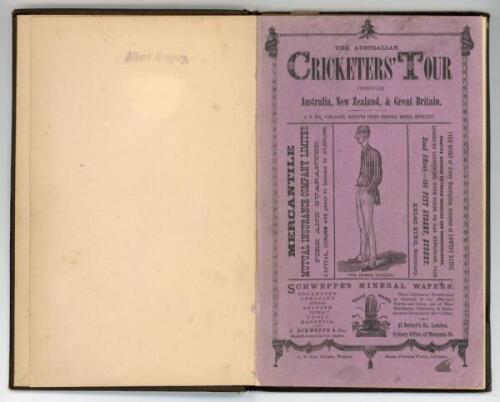 ‘The Australian Cricketers’ Tour through Australia, New Zealand, and Great Britain. Containing a full, racy account of the matches, dinners, excursions etc., in which they have been engaged’. By ‘Argus’ (P.E. Reynolds). Printed and published by A.B. Rae, 