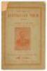 ‘The Ninth Australian Tour 1896. Portraits and Biographies of the Players’. Published by the ‘Cricket’ Office, London 1896. 32pp. Complete. Pre-tour booklet in original pale green paper wrappers with portrait of Mr. Harry Musgrove, manager of the Australi