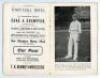 ‘The Cricketer’s Guide and Souvenir. Season 1907-8. All England and Australia’. ‘Mid-on’ (Harry W. Hedley?). Printed by J.J. Miller, Melbourne. 48pp. Complete. Appears to be in original paper wrappers. Comprises list of fixtures, pictures of players, perf - 3