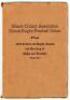 ‘Illinois Cricket and Rugby Annual for 1938’. 4th year of publication. Published by K.A. Auty, Chicago. Original brown paper wrappers. Wear to wrapper edges otherwise in good/ very good condition