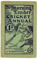 ‘The Morning Leader Cricket Annual 1912’. Edited by ‘The Rover’ Alfred Gibson. Published by The Daily News and The Morning Leader. 96pp. Original decorative green paper wrappers. Padwick 1114. Minor soiling to wrappers, rusting to staples, otherwise in go