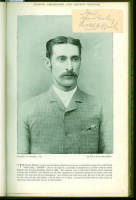 ‘Famous Cricketers and Cricket Grounds 1895’. Edited by C.W. Alcock. Published by Hudson & Kearns of London 1895. Bound in mottled brown and blue boards with title page and index. The book has been greatly enhanced by the addition of ninety seven signatur