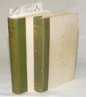 G.B. Buckley. ‘Fresh Light on 18th Century Cricket. A Collection of 1000 New Cricket Notices from 1697 to 1800’, Birmingham 1935, and ‘Fresh Light on Pre-Victorian Cricket. A Collection of New Cricket Notices from 1709 to 1837’, Birmingham 1937. Both titl