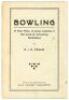 ‘Bowling. A Few Hints to assist Coaches in the work of instructing Schoolboys’. R.J.A. Massie. Issued by the authority of the New South Wales Cricket Association, Sydney 1926. Printed by Beatty, Richardson & Co., Sydney. 34pp illustrated booklet with orig