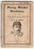 ‘Surrey Cricket and Cricketers 1773 to 1895. A Complete Summary of every match played with various interesting tables’. Rev. R.S. Holmes. Offices of “Cricket”, London 1896. 80pp plus advertising pages. Original decorative paper wrappers. Padwick 2682. Spl