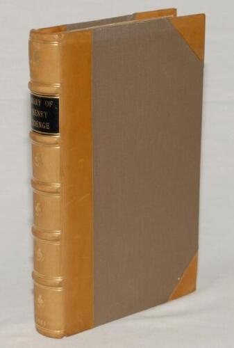 ‘The Diary of Henry Teonge, Chaplain on board his Majesty’s Ships Assistance, Bristol, and Royal Oak: Anno 1675-1679’. Henry T. Teonge. Printed for Charles Knight, London 1825. Handsomely bound in modern brown quarter leather, raised bands and title label