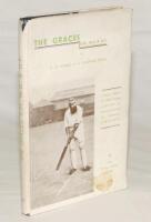 ‘The Graces. E.M., W.G. & G.F.’. A.G. Powell and S. Canynge Caple. London 1948. D/W. Limited edition of 1000 numbered copies of which this is number 361. Dustwrapper. Odd nick and stain to dustwrapper, good. Sold with ‘W.G. Grace 1848-1915’. A.N.B. Sugden