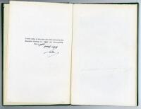 ‘Desmond Eagar, a memoir on his retirement from first-class cricket’. John Arlott. Southampton. Hampshire C.C.C. 1958. Privately printed. 6 pages. Limited edition of twenty copies of which this is a proof copy, signed by the author Arlott. Rare. Good/very