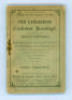 ‘The Lancashire Cricketers’ Handbook [1890] containing the match fixtures for the Principal Clubs of Lancashire, the Counties, Australians, Synopsis of Lancashire Cricket, County Players’ averages, Laws of the Game, Memoranda etc’.... ‘A Guide for the Sea