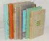 County cricket histories. Fifteen mainly hardback County histories. Kent titles include ‘Canterbury Cricket Week 1842-1891’, H. Milton Small, Canterbury 1891. Paper wrappers in poor condition with heavy wear, loss to spine and old tape repairs. ‘66 Memori - 2