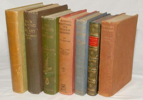 Pre-war biographies and general cricket interest. Seven hardback titles, the majority first editions.