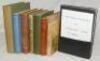 Cricket histories and anthologies. Sixteen titles, the majority hardbacks. ‘The Cricket-Field’, James Pycroft, London 1873, breaking to front internal hinge. ‘Cricket’, E. Lyttelton, London 1894. ‘Bat v. Ball’, J.H. Lester, London 1900. ‘The Cricket Field - 2