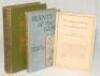 Hon. R.H. Lyttelton. Three titles, including two first edition hardbacks in original cloth covers. ‘Giants of the Game’, London 1899. ‘Out-door Games. Cricket & Golf’, London 1901. Ex libris B.J. Wakley. Also ‘The Crisis in Cricket and the “Leg Before Rul