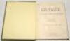 ‘Cricket: A Weekly Record of the Game’. Volume VIII. Numbers 200-229 (24th January to 27th December 1889). Bound in original publisher’s green cloth, title in gilt to front and spine. Title page and contents page to front, lacking original wrappers. Illus - 2