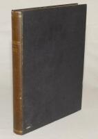 ‘Cricket: A Weekly Record of the Game’. Volume XXVI. Numbers 740-229 (31st January to 19th December 1907). Bound in dark blue cloth, title in gilt to front cover and spine, red speckled page edges. Title page and contents page to front, lacking original w