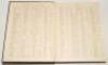 &lsquo;Cricket: A Weekly Record of the Game&rsquo;. Volume XXVI. Numbers 740-229 (31st January to 19th December 1907). Bound in dark blue cloth, title in gilt to front cover and spine, red speckled page edges. Title page and contents page to front, lacking original w - 3