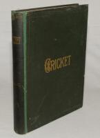 ‘Cricket: A Weekly Record of the Game’. Volume XXVII. Numbers 740-229 (30th January to 24th December 1908). Rebound in green cloth with original cloth covers and spine cloth laid down, replacement endpapers. Title in gilt to front cover and spine. Title p