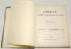 ‘Cricket: A Weekly Record of the Game’. Volume XXVII. Numbers 740-229 (30th January to 24th December 1908). Rebound in green cloth with original cloth covers and spine cloth laid down, replacement endpapers. Title in gilt to front cover and spine. Title p - 2