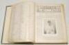 ‘Cricket: A Weekly Record of the Game’. Volume XXVII. Numbers 740-229 (30th January to 24th December 1908). Rebound in green cloth with original cloth covers and spine cloth laid down, replacement endpapers. Title in gilt to front cover and spine. Title p - 4