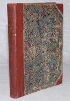 ‘Cricket: A Weekly Record of the Game’. 1895. Volume XIV numbers 380-409, 31st January- 26th December 1895. Bound in brown cloth and marbled boards, gilt title to spine (faded), red speckled page edges. Lacking original wrappers. Title and contents pages 