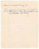 Athletics 1912-1920. Three ruled pages, one titled &lsquo;Cross Country & Distance Runners&rsquo;, nicely signed in black ink by twenty four athletes. Notable names include Percy Hodge, gold medal at 3000m steeplechase in the 1920 Olympics. George Hutson, bronze meda - 3