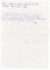 Speedway. Fred Rogers. Handwritten two page letter from Rogers, dated 12th January 1995, replying to a request for his autograph. He writes at some length about continuing to enjoy speedway, claiming that ‘the true and great days of speedway were pre war - 2