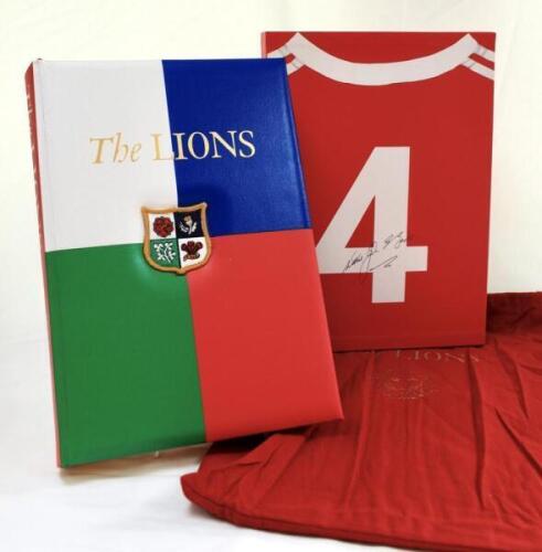 ‘The Lions. Complete History of the British & Irish Lions Rugby Union Team 1888-2005’. David Walmsley. Published by Genesis Publications 2005. Deluxe folio edition. Limited edition number 1278, out of a printing of 1000 deluxe and 2000 collectors’ edition