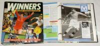 ‘Winners. The Great Champions of Sport’. Two official binders comprising a collection of over one hundred and twenty pages, each dedicated to a famous footballer. Published by Marshall Cavendish in the 1990s. The files are organised alphabetically, ‘A-M’ 