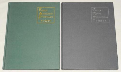 ‘Famous Association Footballers 1895’ and ‘Famous Rugby Footballers 1895’. Two ‘Byegone Gem’ reprints, both published by Yore Publications, Harefield 1997. Limited editions each of 250 copies. VG