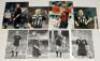 Football press photographs 1960s onwards. A good selection of thirty five colour and mono press photographs, a good number originals, of footballers in match action, portraits etc. and some referees. Players featured include Pele, Denis Law, Jack Charlton - 2