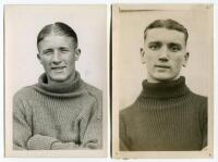 Percy Hooper. Tottenham Hotspur 1934-1945 and W. Phillips. Tottenham Hotspur. Two mono real photographs of the two goalkeepers, both head and shoulders wearing jerseys. Players name typed to verso of each photograph. Photographs by City Press, with stamp 