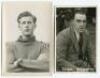 Thomas Evans. Tottenham Hotspur 1929-1936 and E. Cook Tottenham Hotspur. Two mono real photographs of the two players, head and shoulders in Tottenham shirts. Players name typed to verso of each photograph. The Evans photograph by A. Wilkes of Birmingham 