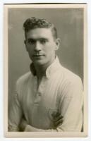 Edwin Redvers Baden Herod. Tottenham Hotspur 1929-1930. Mono real photograph postcard of Herod, half length, in Spurs shirt. Name to lower border. W.J. Crawford of Edmonton. Good/very good condition Postally unused. A rarer postcard