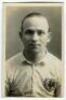 Samuel Ernest Brooks. Tottenham Hotspur 1922-1924. Mono real photograph postcard of Brooks, half length, in Spurs shirt. Name to lower border. W.J. Crawford of Edmonton. Very good condition Postally unused