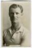 Sidney Ernest White. Tottenham Hotspur 1923-1926. Mono real photograph postcard of White, half length, in Spurs shirt. Name printed to lower border. W.J. Crawford of Edmonton. Good/very good condition Postally unused