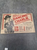 The Amazing Dancing Charlie Illsion 1930's 1930s made in the UK Box / Envelope in somewhat surprisingly excellent condition, hardly creased, flaps intact. Instructions included, the only flaw is the lower legs need riviting back together (rivits are in t